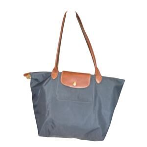 Longchamp Grey/Blue Pilage Tote